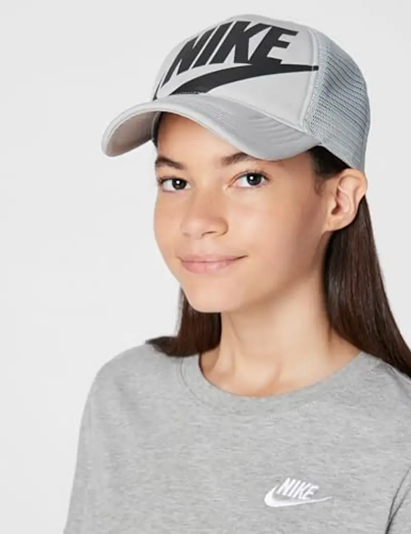 Nike Rise Structured Tracker Cappellino da Baseball, Lt Smoke Grey/Black, Taglia Unica Unisex-Bambini e Ragazzi miniatura 2