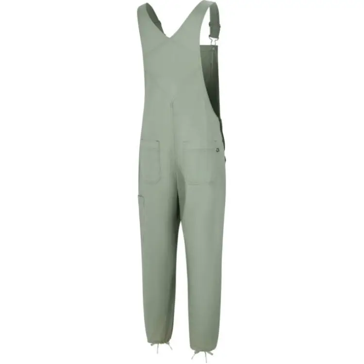 Salopette Unisex Larga a Gamba Dritta con Tasca Logo Nike Verde Petrolio FN2586-386 XL miniatura 2