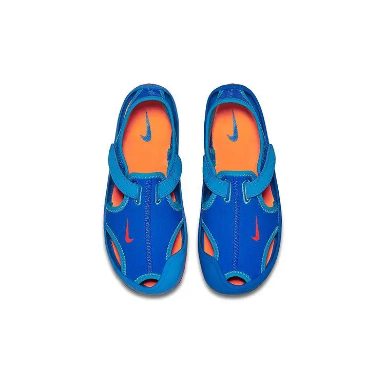 Sandali Chiusi Punta Chiusa Nike Sunray Protect 2 Comodi per Bambini Sandali per Bambini Blu Arancione 344926-418 33 5 miniatura 4