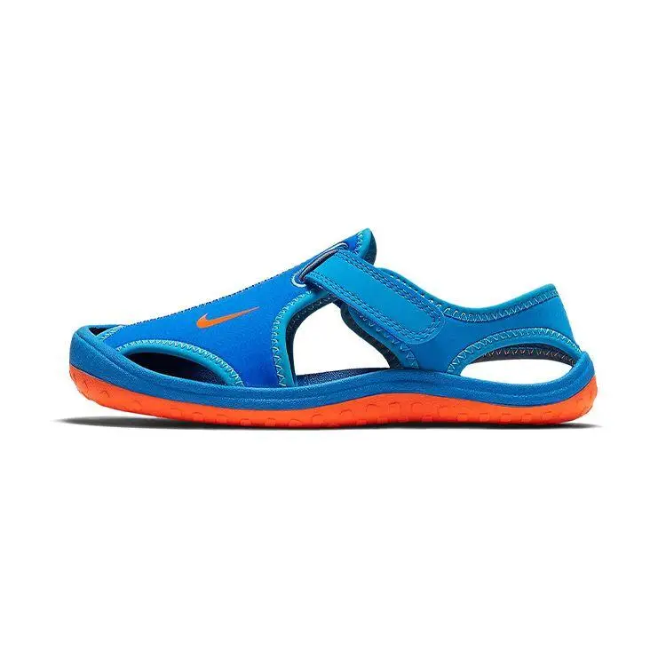 Sandali Chiusi Punta Chiusa Nike Sunray Protect 2 Comodi per Bambini Sandali per Bambini Blu Arancione 344926-418 35