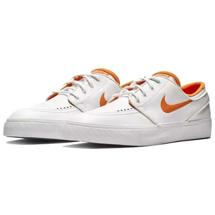 Nike Sneakers unisex bianche e arancioni SB Stefan Janoski Wake Up Go Skate miniatura 3