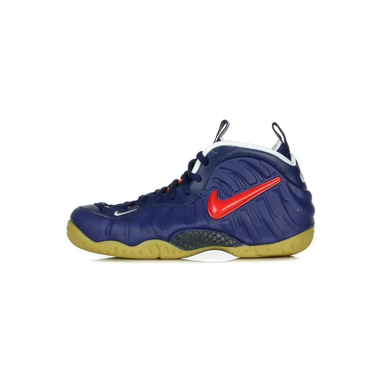 Scarpa Alta Uomo Air Foamposite Pro Blue Void/university Red