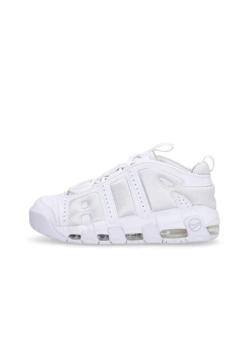 Scarpa Alta Uomo Air More Uptempo Low White/white