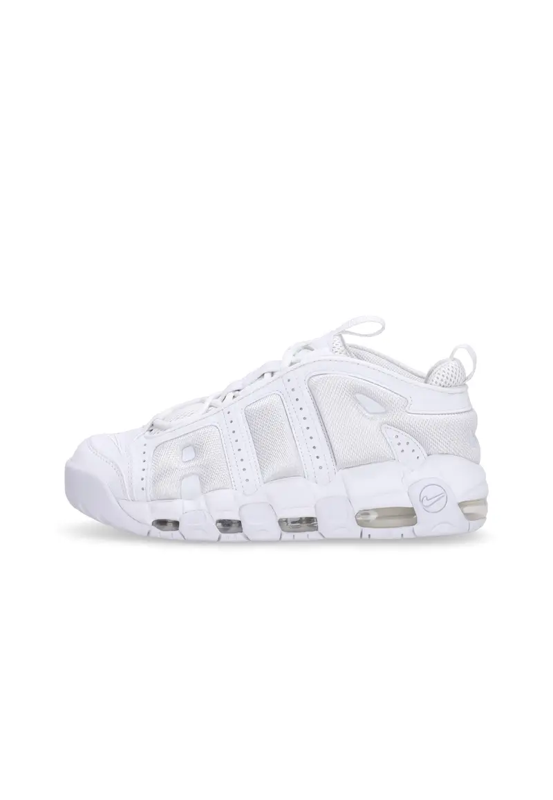 Scarpa Alta Uomo Air More Uptempo Low White/white