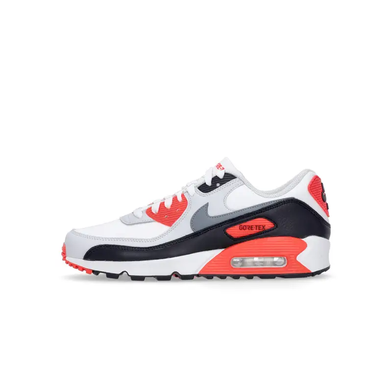 Scarpa Bassa Uomo Air Max 90 Gore Tex Summit White/cool Grey/bright Crimson