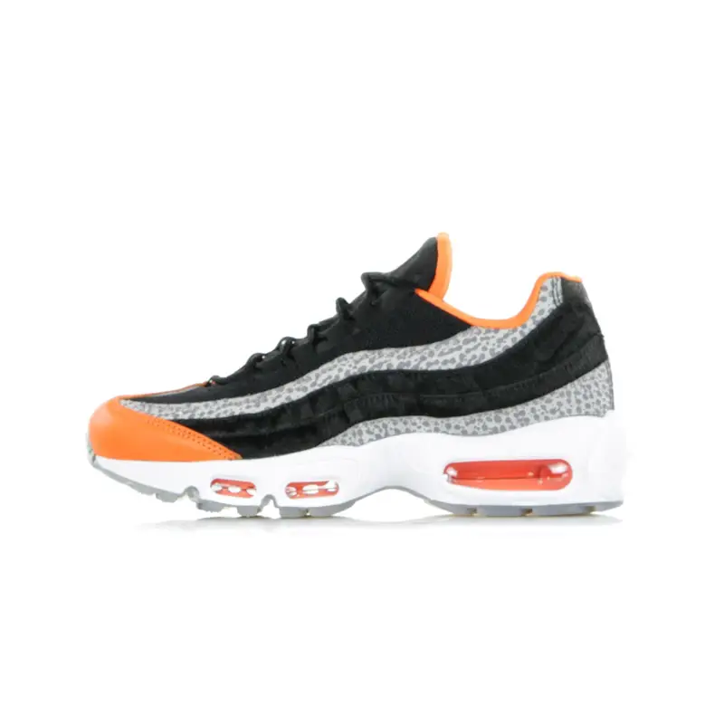 Scarpa Bassa Uomo Air Max 95 Black/black/granite/safety Orange