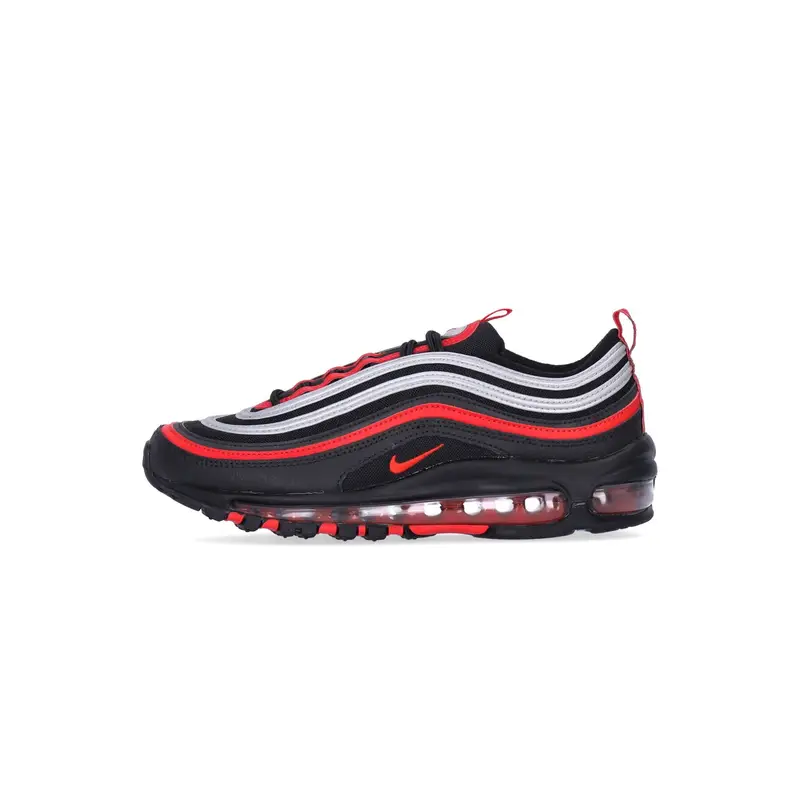 Scarpa Bassa Uomo Air Max 97 Black/university Red/metallic Silver