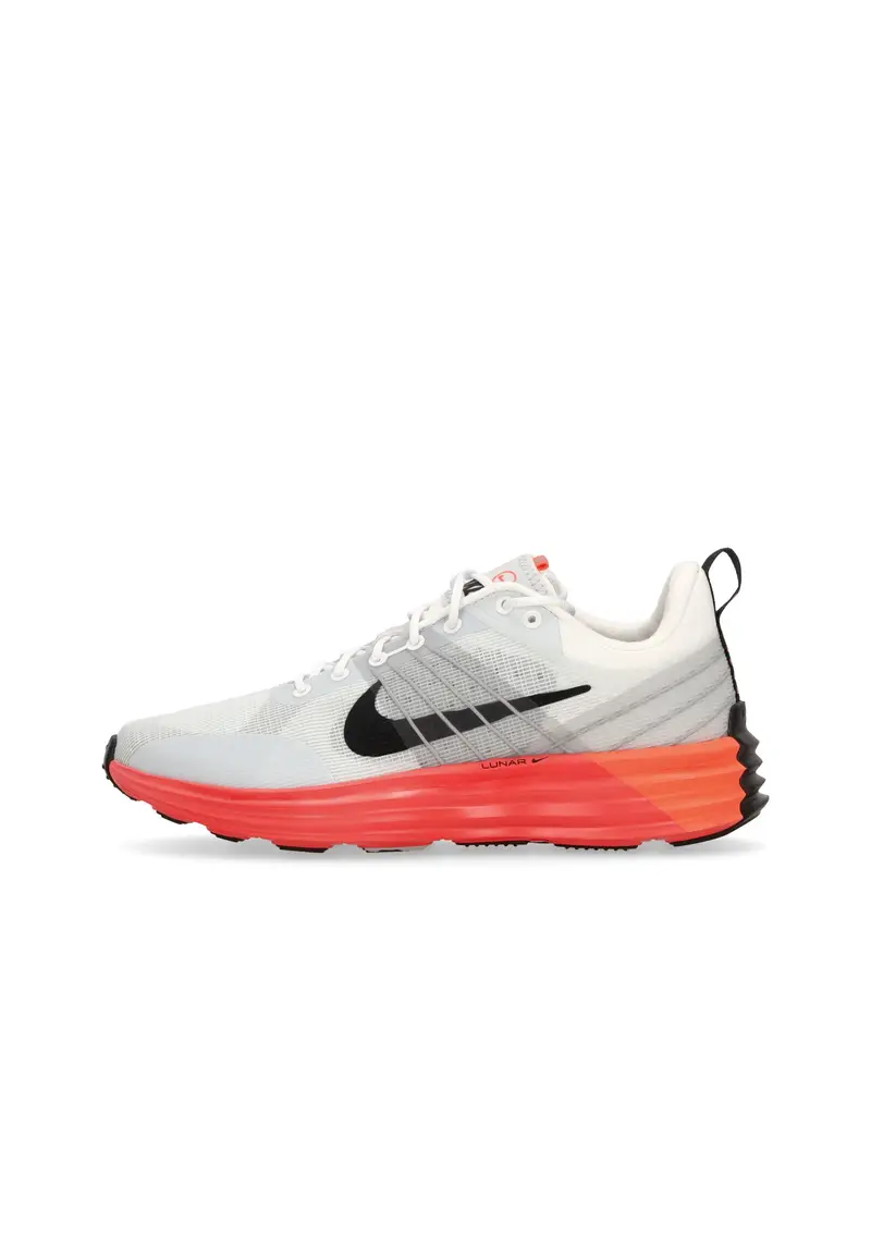 Nike Sneakers Uomo Lunar Roam Bianco e Nero con Dettagli Rossa