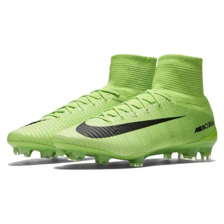 Scarpa da Calcio FG Nike Mercurial Superfly 5 Verde Elettrico Uomo Tacchetti Nero-Fantasma-Verde 831940-305 42.5 miniatura 3