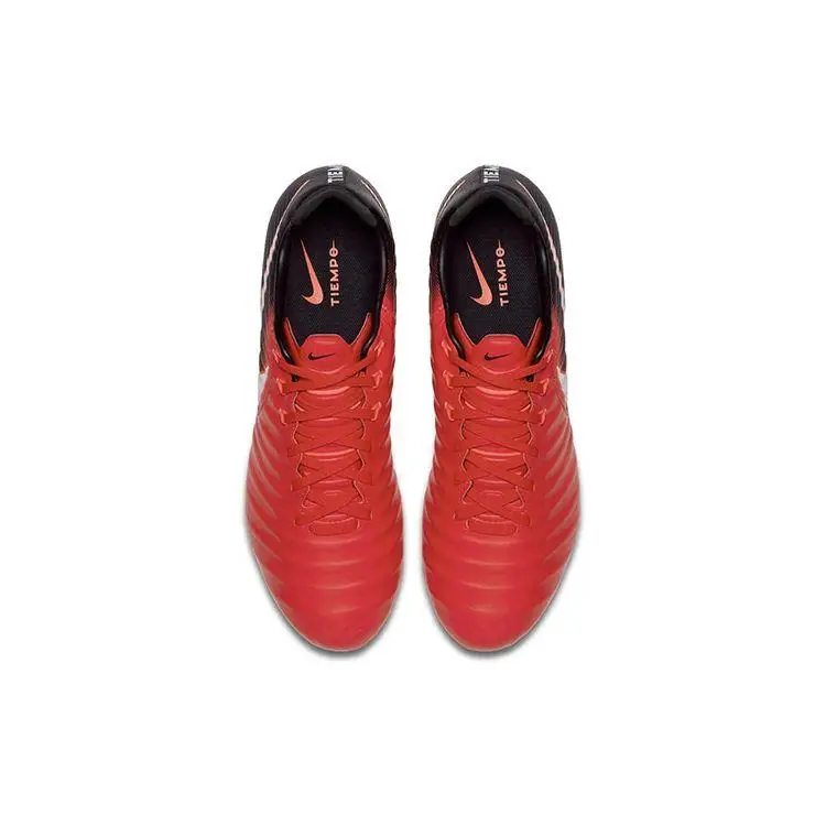 Scarpa da Calcio Nike Tiempo Legacy 3 FG Uomo Sneakers Rosso University-Red Bianco-Nero 897748-616 45 miniatura 3