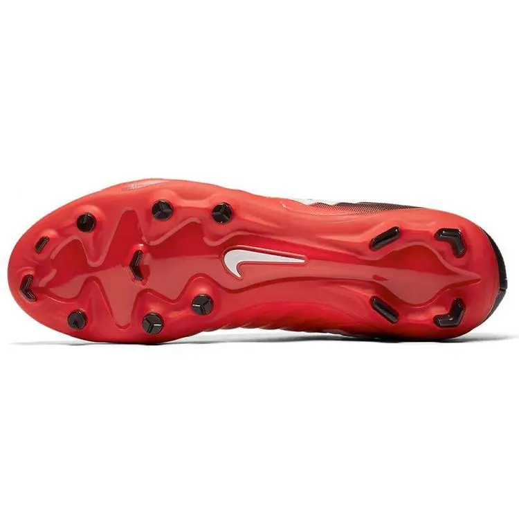 Scarpa da Calcio Nike Tiempo Legacy 3 FG Uomo Sneakers Rosso University-Red Bianco-Nero 897748-616 45 miniatura 4