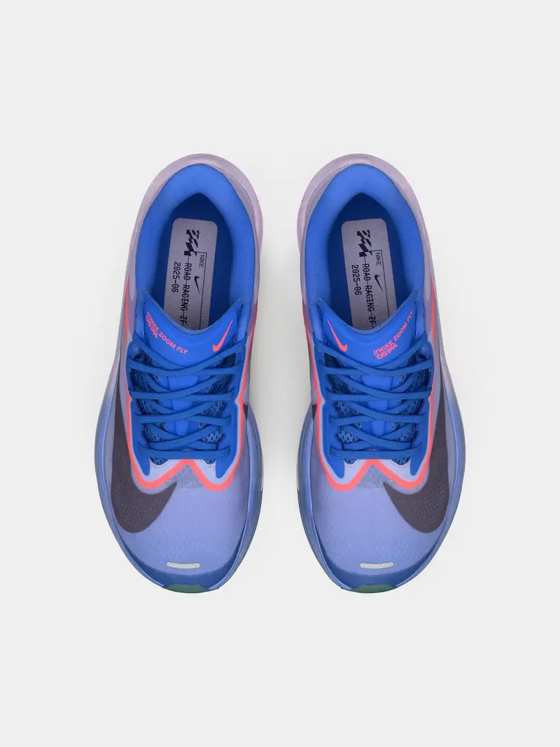 Scarpa da corsa Zoom Fly 6 blu reale / lilla pastello / rosa neon / nero miniatura 3