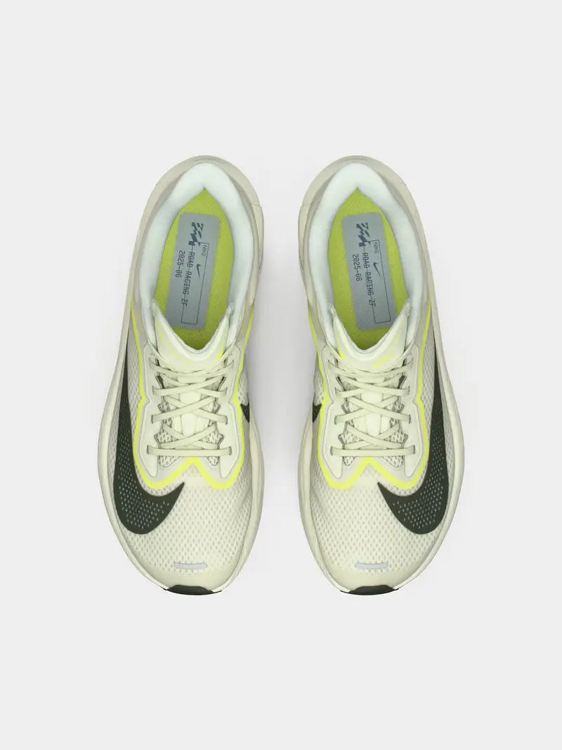 Scarpa da corsa Zoom Fly 6 champagne / lime / nero miniatura 3