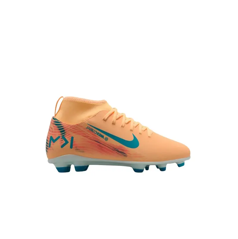 Scarpe calcio per bambini Nike Mercurial Superfly 10 Club « Kylian Mbappé » FG Orange