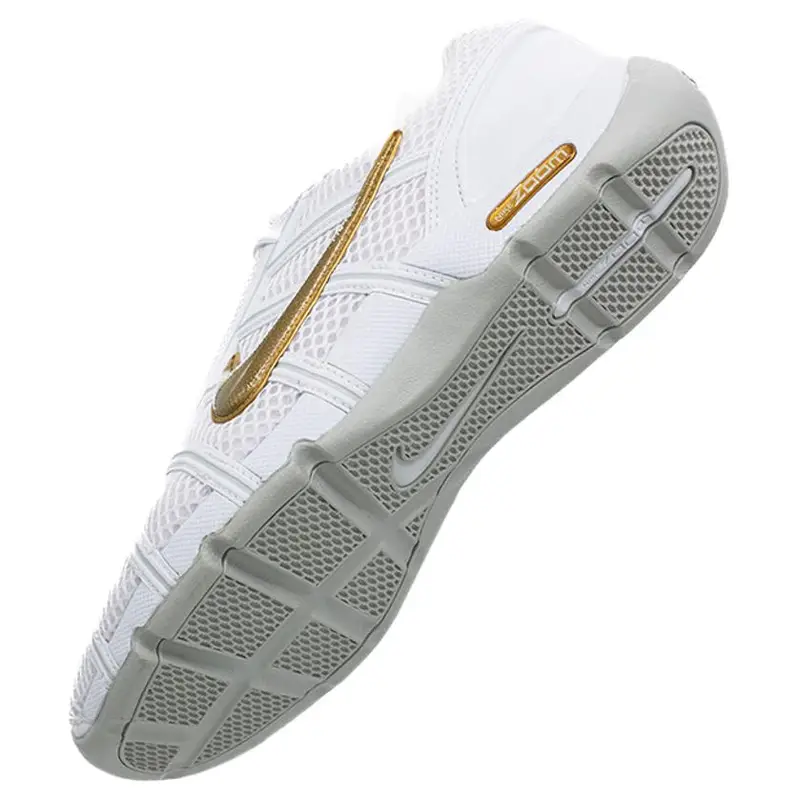Scarpe da Allenamento Unisex Nike Air Zoom Fencer Comode Versatili Resistenti Traspiranti Supportive Leggere Sneakers Bianco Platino 321088-107 42 miniatura 2