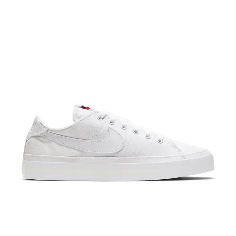 Scarpe da basket da donna Nike Court Legacy Canvas Blanc