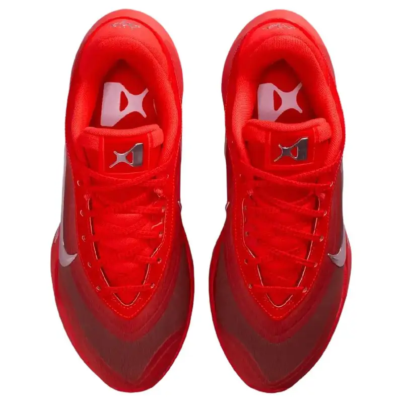 Scarpe da Basket Nike AOne EP Classiche Comode Traspiranti Sneakers Unisex Rosso Argento FZ8606-602 45 miniatura 5