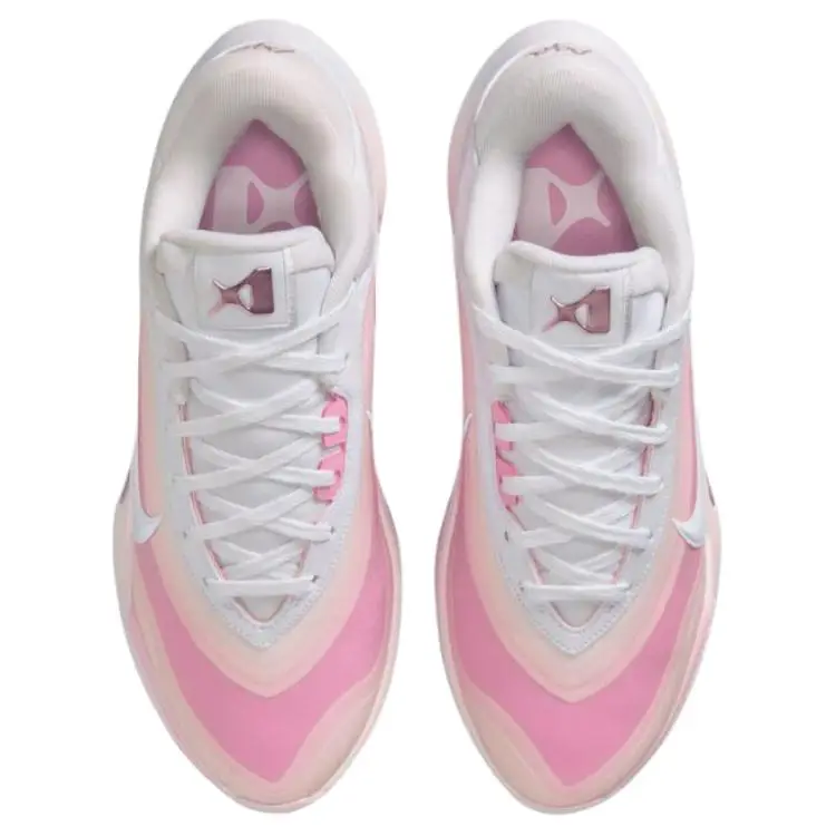 Scarpe da Basket Nike AOne EP Comode Versatili Traspiranti Aderenti Donna sneaker Rosa Bianco FZ8606-101 45 miniatura 2