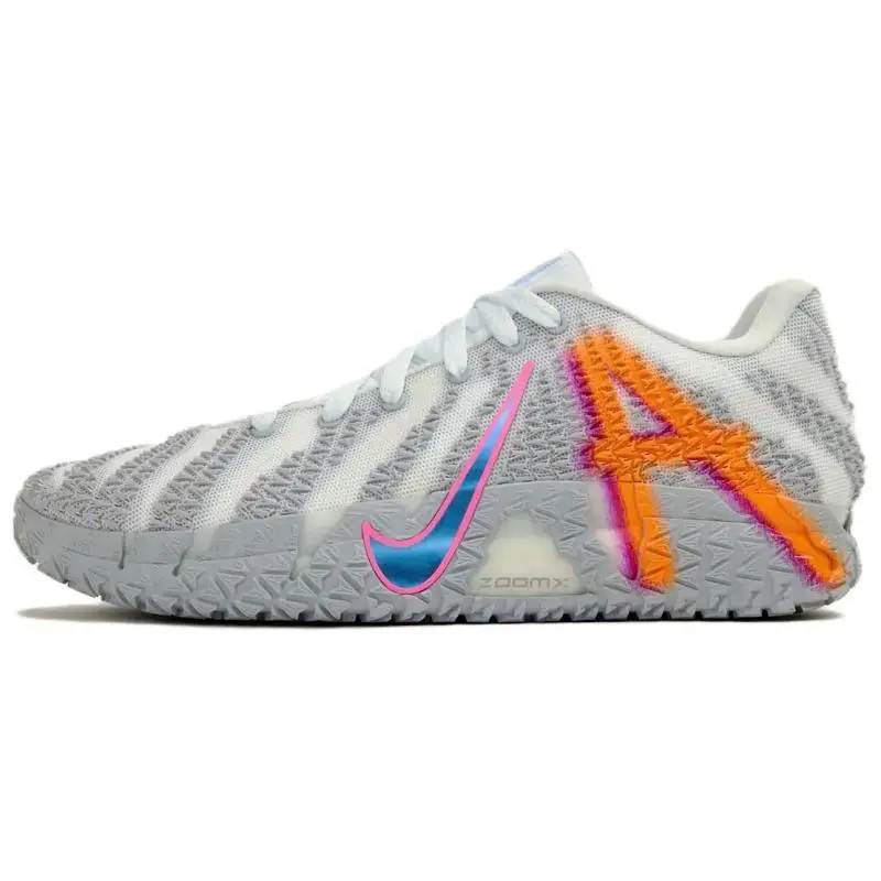 Scarpe da Basket Nike Ja Morant 3 Unisex Grigio Bianco Versione Asiatica Nike HF2794-100 38 5