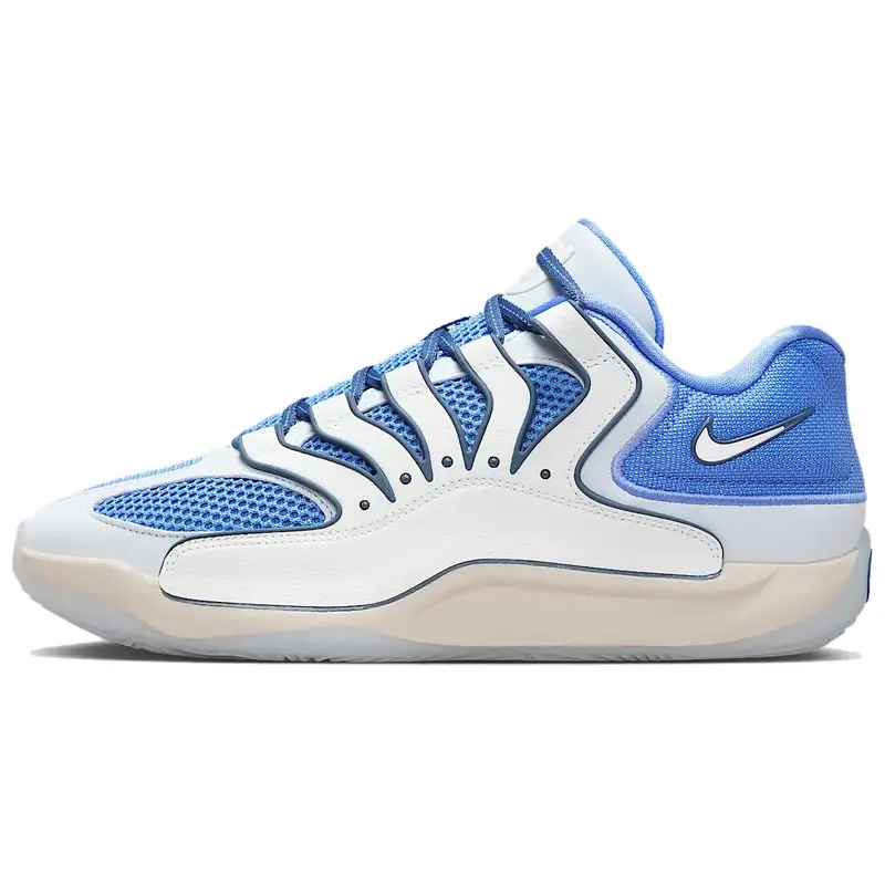 Scarpe da Basket Nike KD 18 EP Versatili Comode Resistenti Traspiranti Low-Top Uomo sneaker Blu Bianco HV1991-401 39