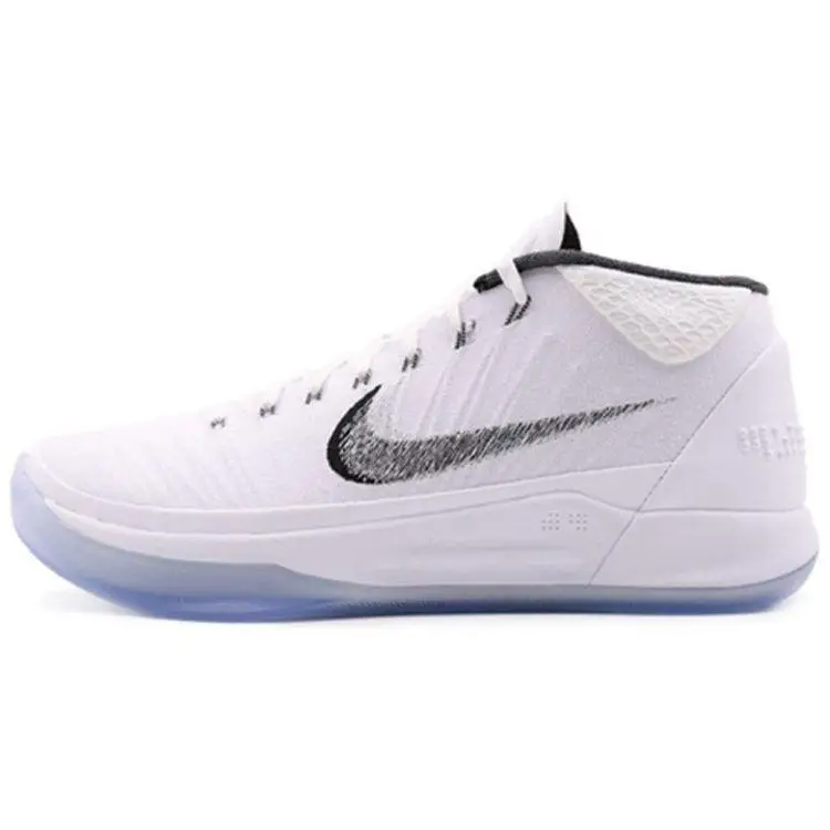 Scarpe da Basket Nike Kobe AD Comode Ammortizzazione Antiscivolo Mid-Top Sneaker da Uomo Bianco ao9050-100 44 5