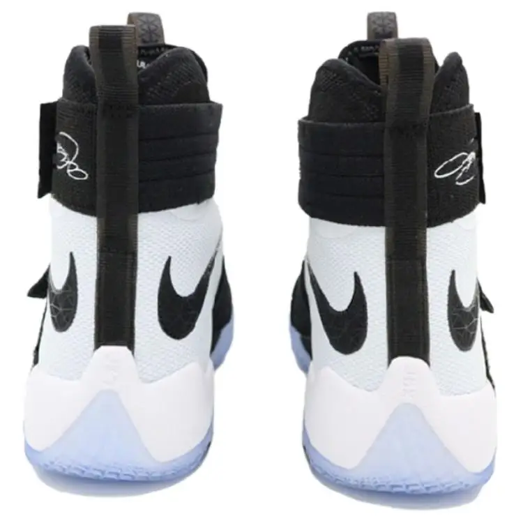 Scarpe da Basket Nike LeBron Soldier 10 SFG EP Comode Versatili Antiscivolo Resistenti Alte Uomo sneaker Nero Bianco 852419-001 43 miniatura 3