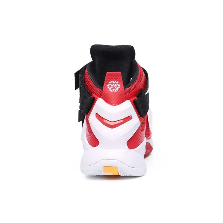 Scarpe da Basket Nike Zoom Soldier 9 LeBron EP Uomo Sneakers Nero Rosso 749420-606 45 miniatura 2