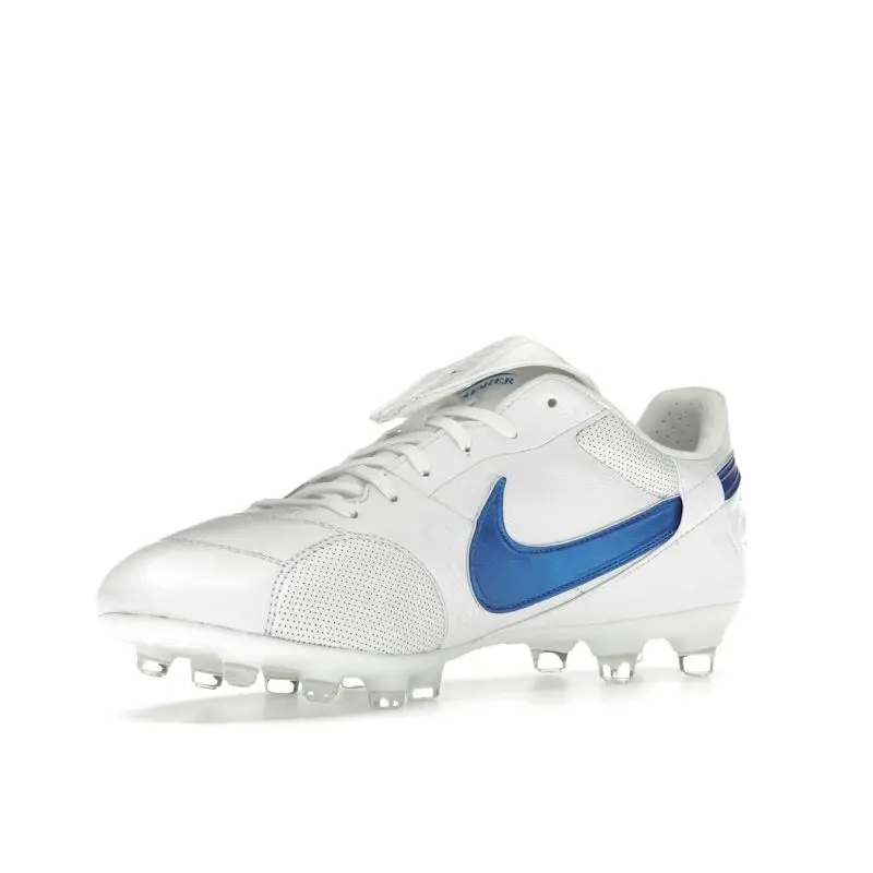 Scarpe da Calcio Uomo Nike Premier 3 Low FG Bianco Blu Segnale HM0265-103 39 miniatura 5