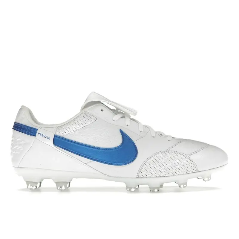 Scarpe da Calcio Uomo Nike Premier 3 Low FG Bianco Blu Segnale HM0265-103 42 5