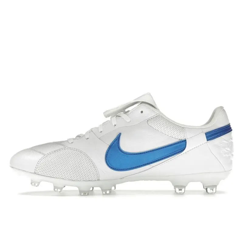 Scarpe da Calcio Uomo Nike Premier 3 Low FG Bianco Blu Segnale HM0265-103 42 miniatura 2