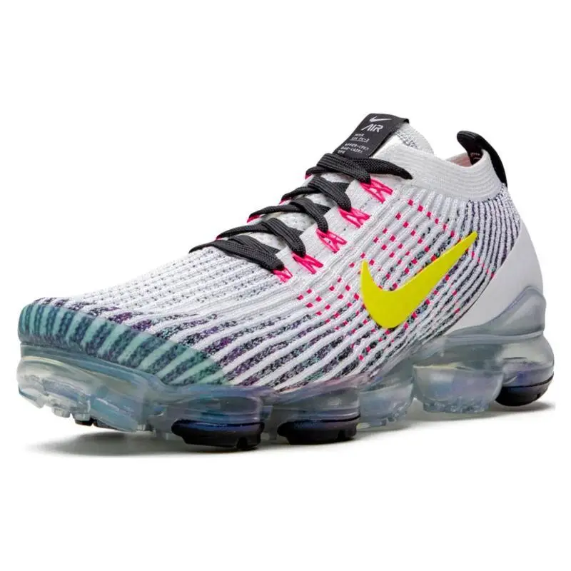 Scarpe da Corsa Nike Air VaporMax 3 Bianco Giallo Dinamico AJ6900-103 42 miniatura 5