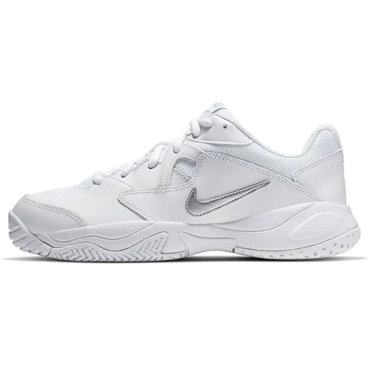 Scarpe da ginnastica da donna Nike Court Lite 2 bianche argento metallizzato bianco AR8838-101 41