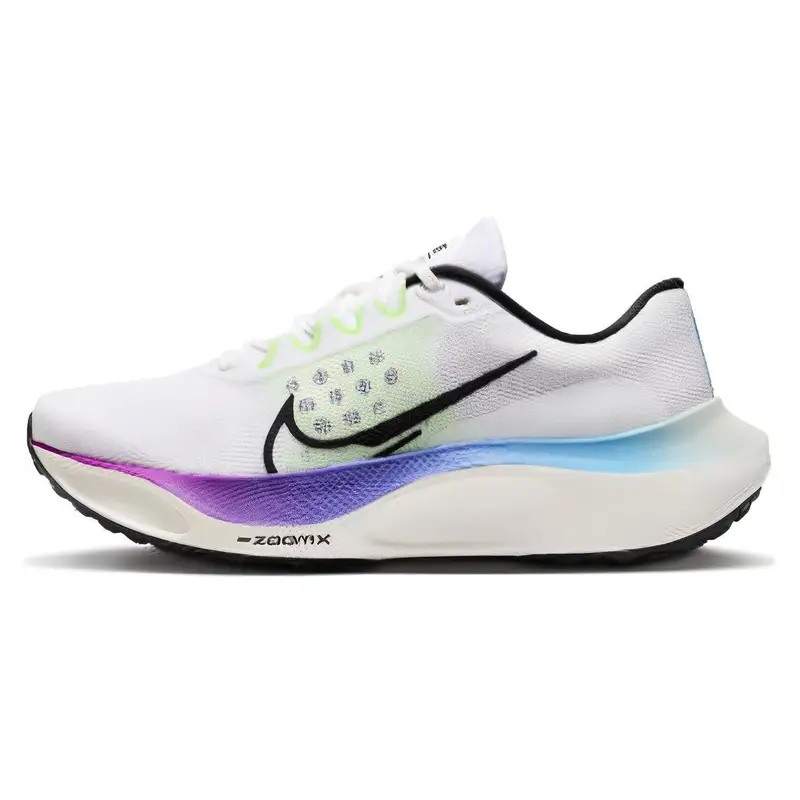 Scarpe da Ginnastica da Uomo Nike Zoom Fly 5 Bianco Multicolore Sfumato Vela Nero FQ6851-101 44 5