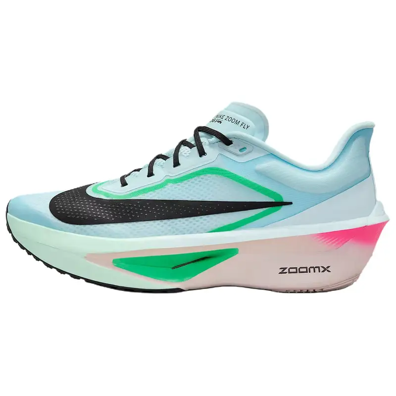 Scarpe da Ginnastica da Uomo Nike Zoom Fly 6 Ghiaccio Glaciale Rosa Iper Azzurro Verde-Shock Nero FN8454-402 38 5