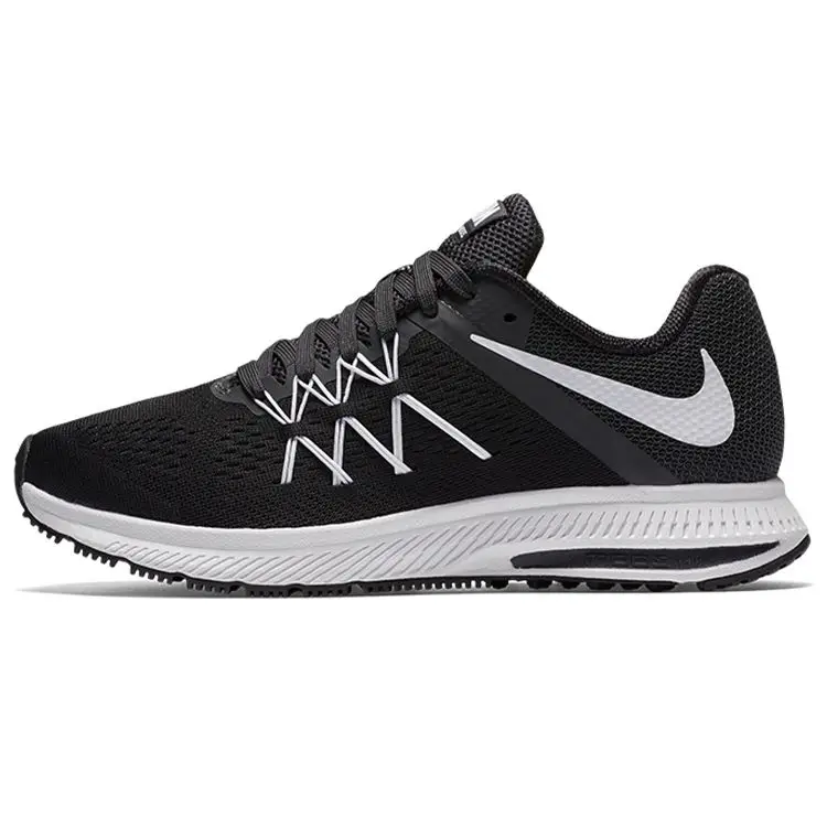 Scarpe da ginnastica da uomo Nike Zoom Winflo 3 Nere Bianche-Antracite 831562-001 35 5