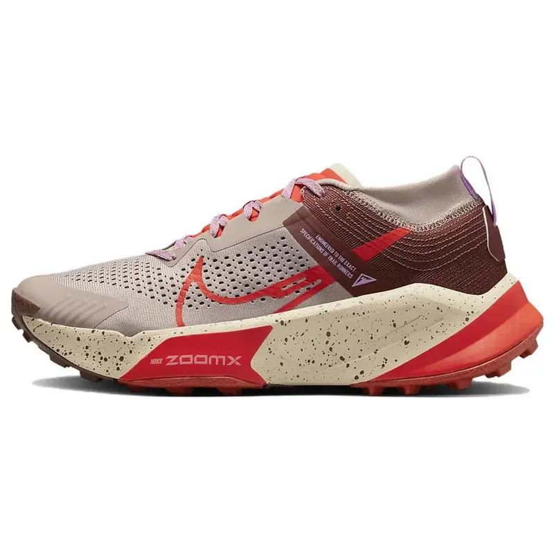 Scarpe da Ginnastica da Uomo Nike ZoomX Zegama Talpa Diffusa Rosso Piccante Viola Dark-Pony Sabbia DH0623-200 44 5