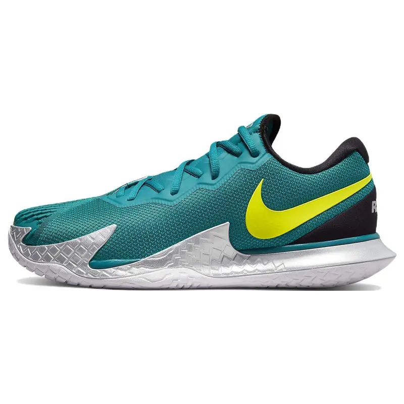 Scarpe da ginnastica da uomo NikeCourt Zoom Vapor Cage 4 Rafa Bright Spruce Atomic Green Nero Bianco DD1579-310 41