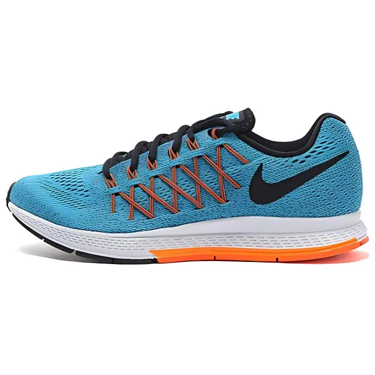 Scarpe da Ginnastica Unisex Nike Air Zoom Pegasus 32 Blue Lagoon Nero-Bright-Citrus-Arancione Totale 749340-400 44