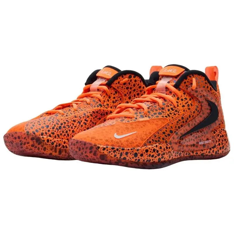 Scarpe da pallavolo da uomo Nike React HyperSet 2 Safari morbide, comode, antiscivolo, resistenti, a taglio medio, sneaker arancioni FV3687-900 38 miniatura 3