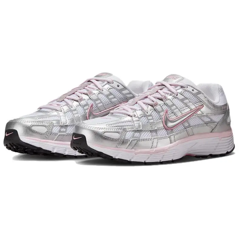 Scarpe da Running Basse Resistenti all Abrasione Nike P 6000 da Donna Sneakers Bianche Argento BV1021-108 36 5 miniatura 5