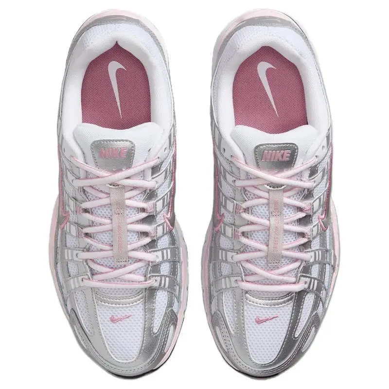 Scarpe da Running Basse Resistenti all Abrasione Nike P 6000 da Donna Sneakers Bianche Argento BV1021-108 39 miniatura 3