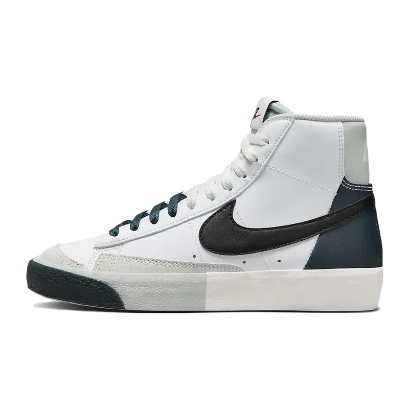 Scarpe da Skate Nike Blazer Antiscivolo Resistenti Mid-Top per Bambini Sneakers per Bambini Nero Bianco FN6937-101 35 5