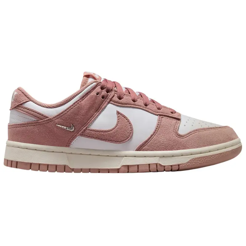 Scarpe da skateboard basse Nike Dunk antiscivolo resistenti all usura da donna bianco rosa IB4417-102 37 5 miniatura 3