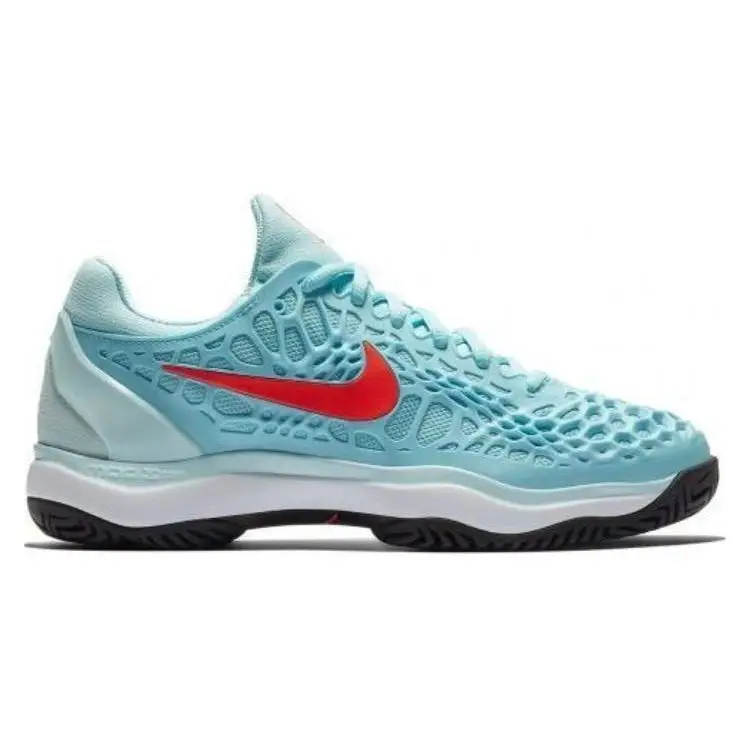 Scarpe da Tennis Nike Zoom Cage 3 Antiscivolo Resistenti Tomaia Bassa Sneakers Donna Blu Rosso 918199-400 40.5 miniatura 2