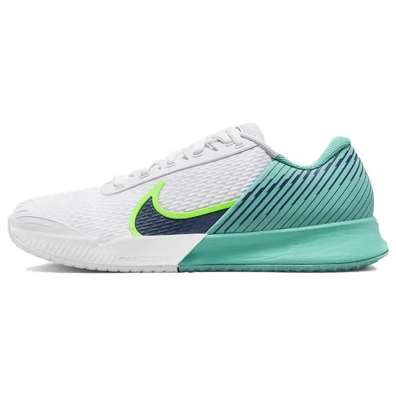 Scarpe da Tennis NikeCourt Air Zoom Vapor Pro 2 HC Bianco Teal Lavato Uomo Sneakers Verde-Strike Blu Mezzanotte DR6191-103 40 5