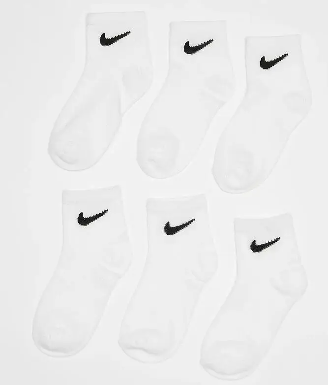 Sei paia di calzini nike basic pack ankle - bianco | Nike