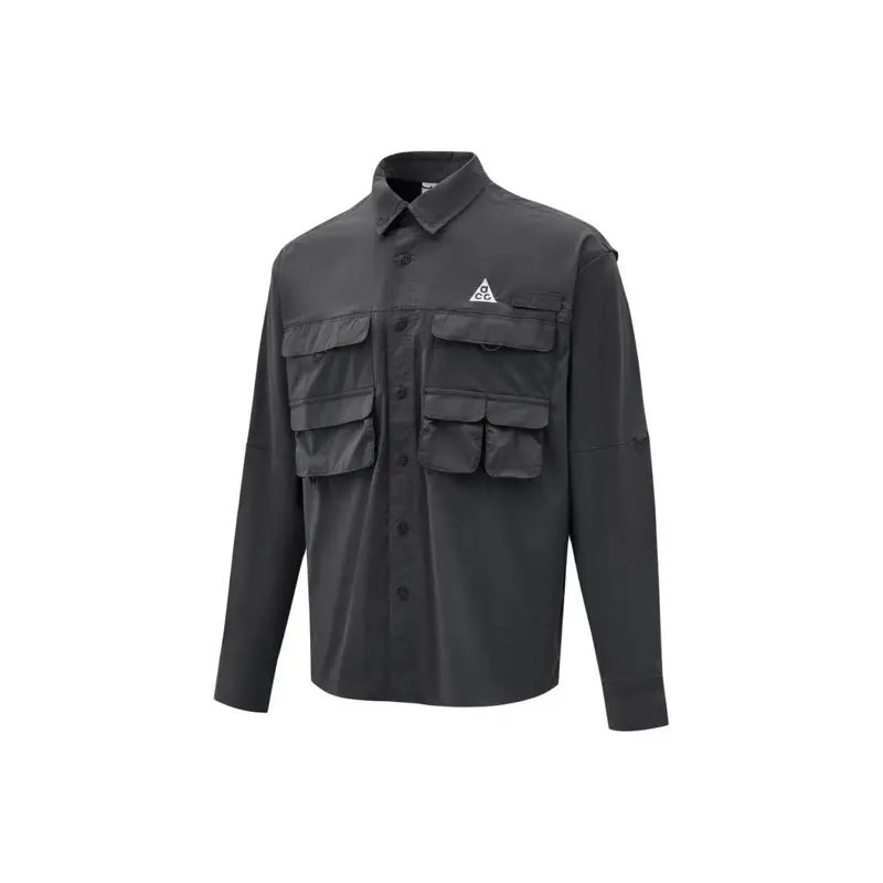 Serie Nike ACG Come U Dfadv Uv Orb Comoda Polo Bottoni Manica Lunga Camicia Uomo camicie HJ2466060 3XL