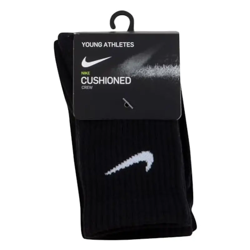 NIKE - Set composto da 3 paia di calze - Bordo a costine e supporto plantare per un fit confortevole e sicuro. - Tallone e punta rinforzati per conferire resistenza alle zone più soggette a usura miniatura 3