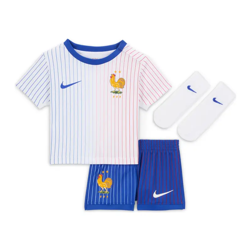 Set da esterni per bebé Francia Nike Dri-FIT 2024/25 Blanc
