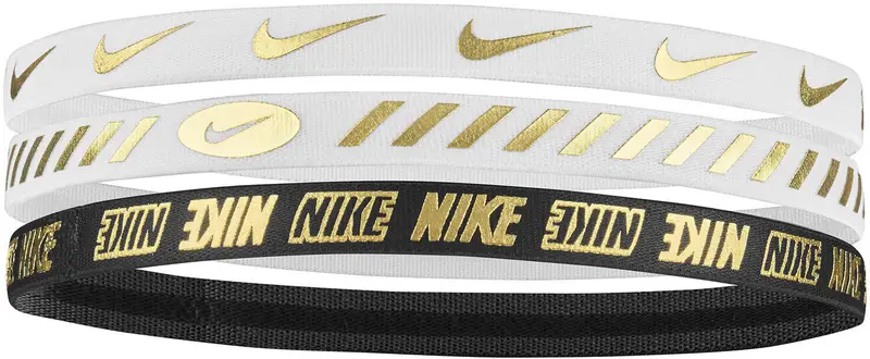 Set di 3 fasce Nike 3.0 METALLIC | Nike Bianco